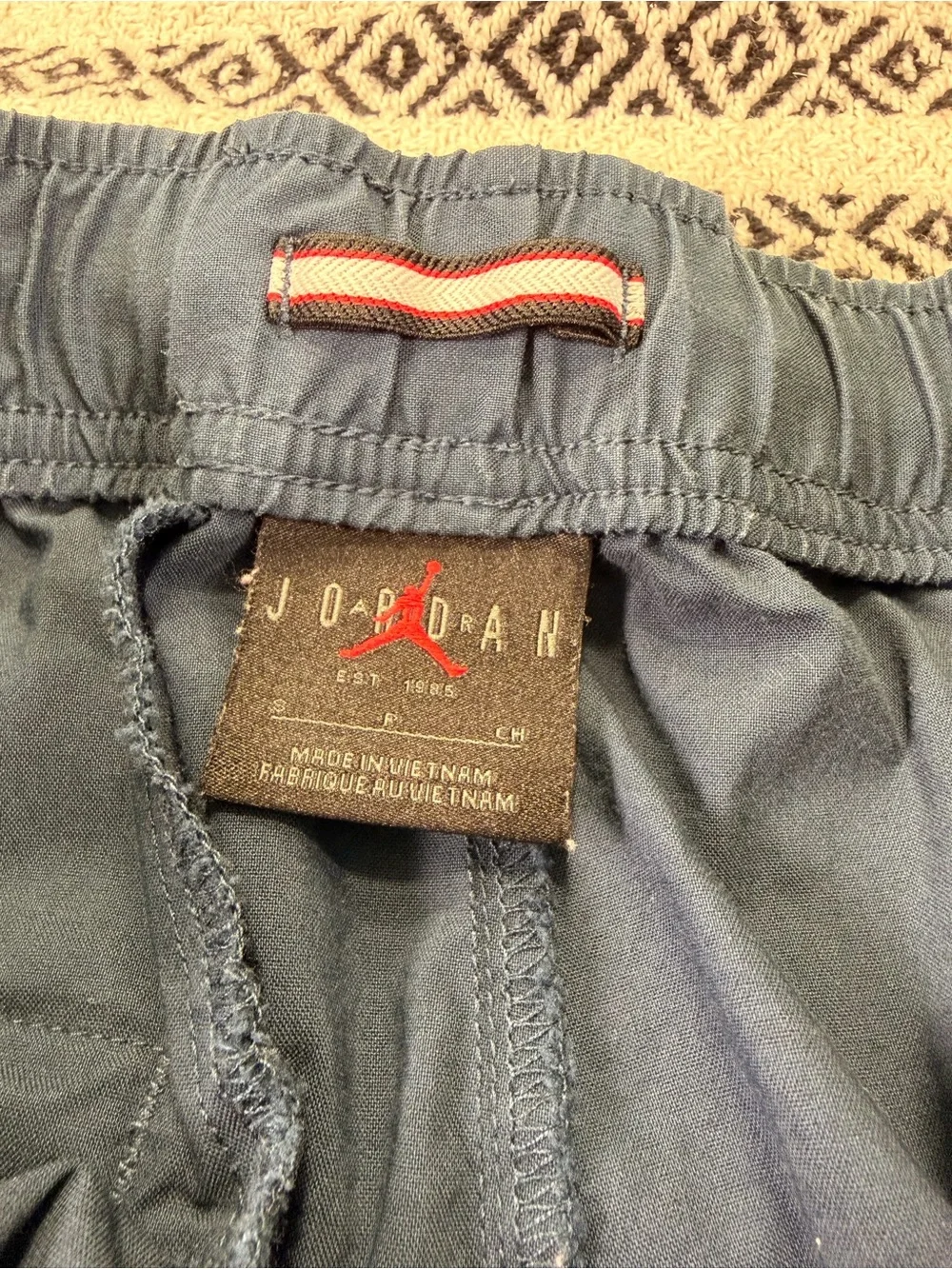 Mens Jordan Essential Woven Pants Small Navy Blue Casual Track joggers gym run S